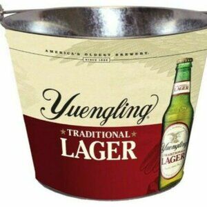 YUENGLING LAGER METAL BEER ICE BUCKET COOLER AMERICA OLDEST BREWERY NEW 5 QUART